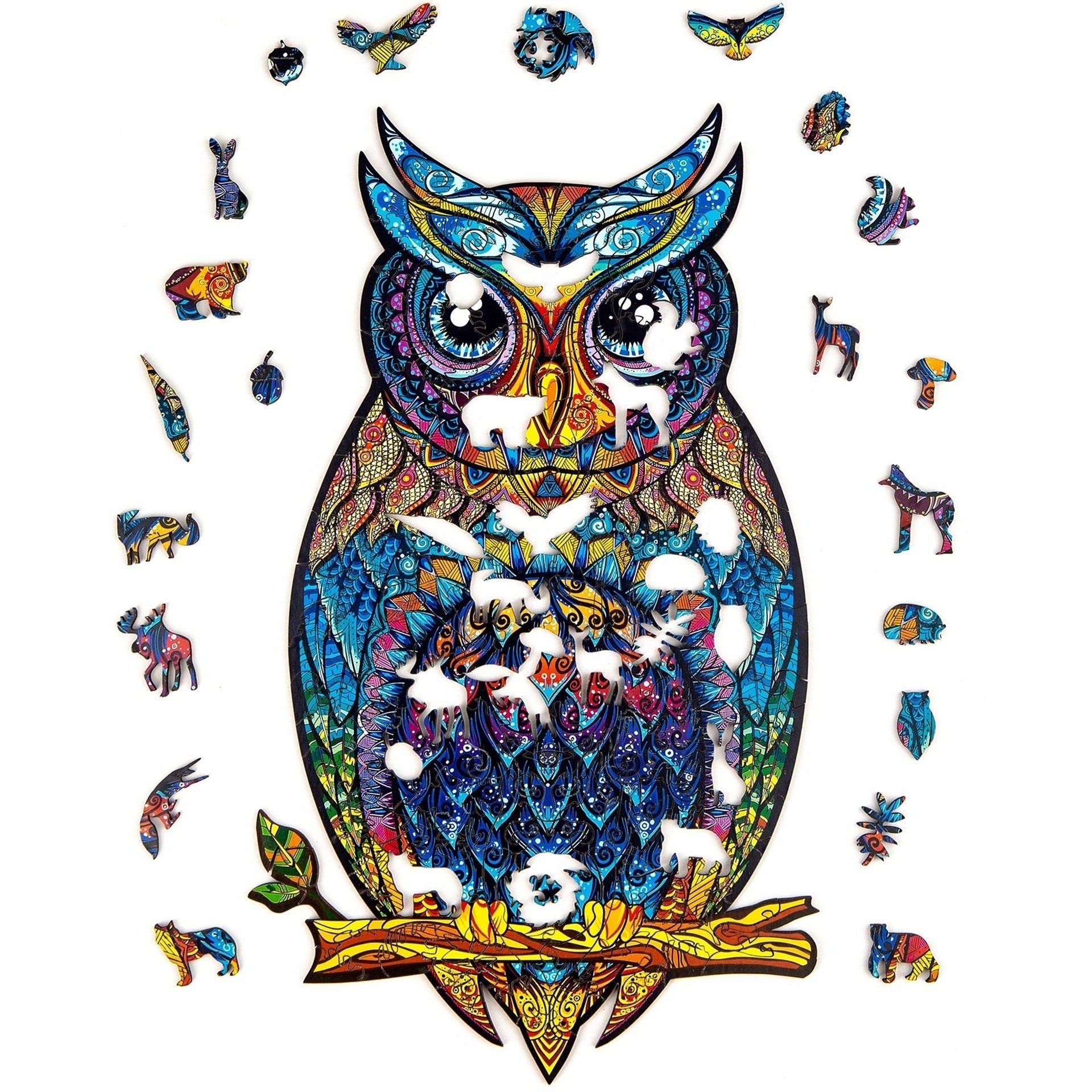 Wooden Puzzle Charming Owl Size Medium - Medaid International