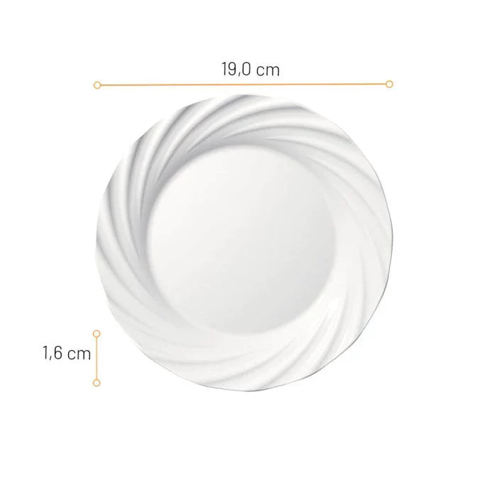 Marinex Opaline Jasmine Dessert plate 19cm - set of 6