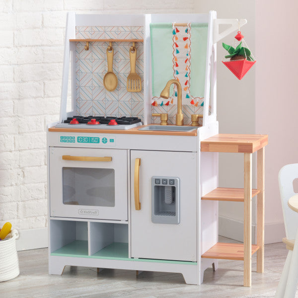Boho Bungalow Wooden Play Kitchen By Kidkraft - Medaid International