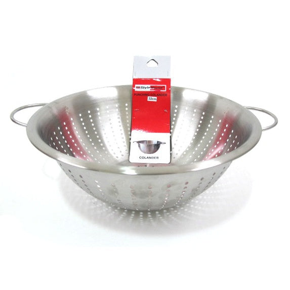Stainless Steel punching colander; 32 cm