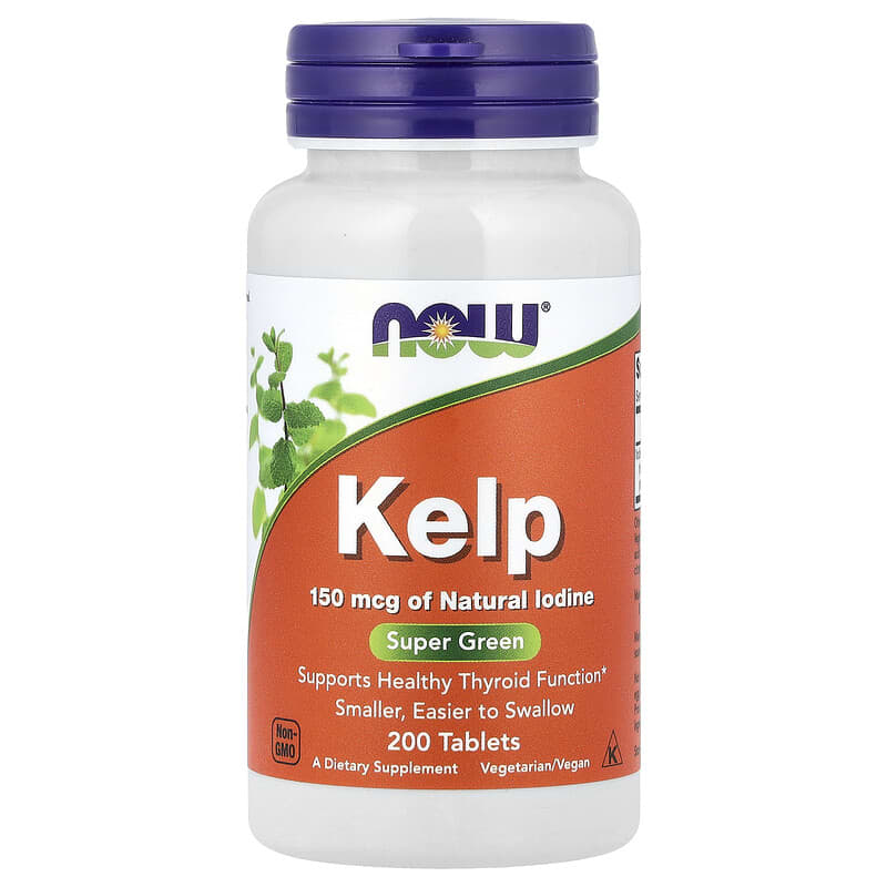 NOW Foods, Kelp, 150 mcg, 200 Tablets - Medaid International