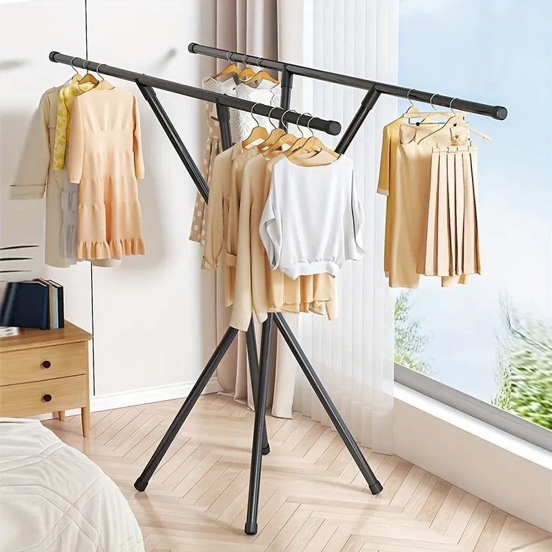 Double-Rod Folding Drying Rack