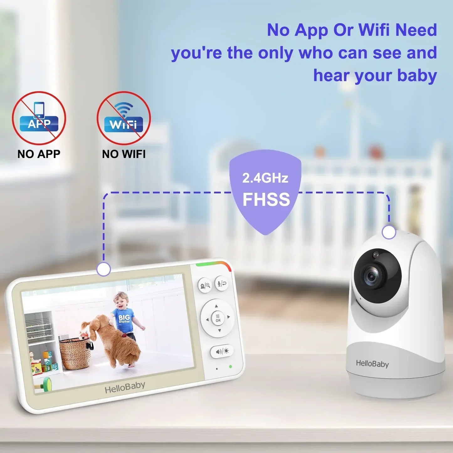 Hello Baby - 5inch Video Baby - Monitor