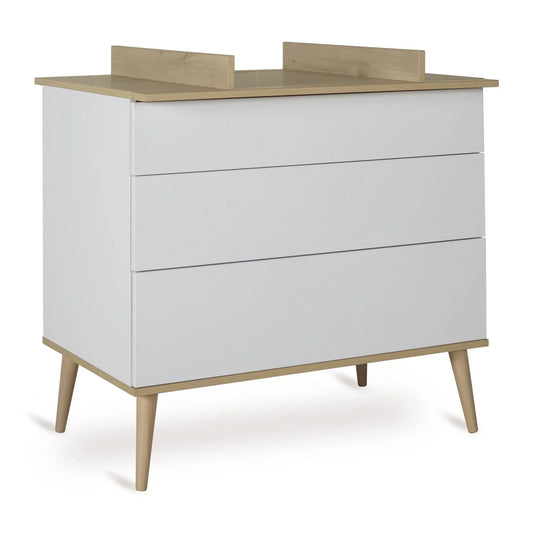 Quax - Flow Commode - Modern Dresser - White & Oak