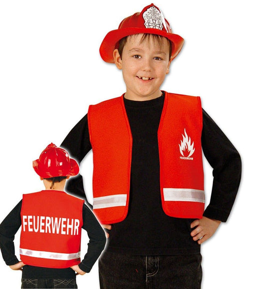 Fritz Fries & Sohne Kid's Red Firefighter Costume Vest | Fritz Fries & Sohne In Lebanon