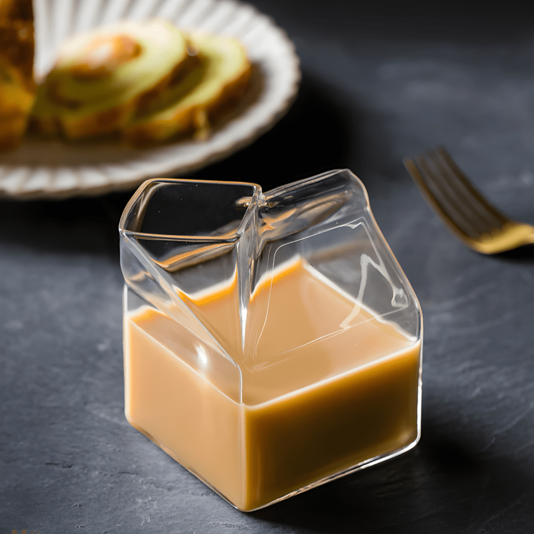 Milk Box Shaped Glass Cup – 350ml, Heat-Resistant