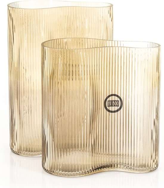 Vase Riba-6  Brown by By-Boo – Height 25 cm