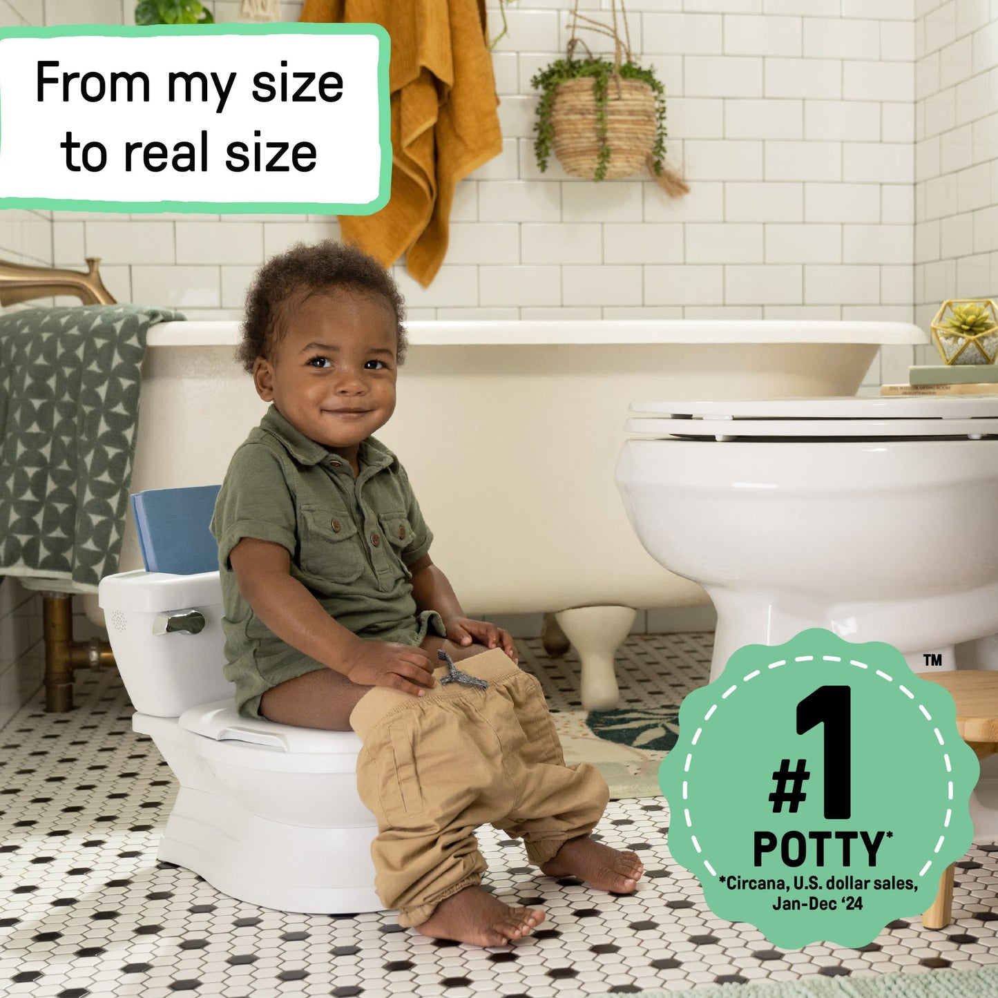 Kids2 - Ingenuity My Size Potty Pro - White