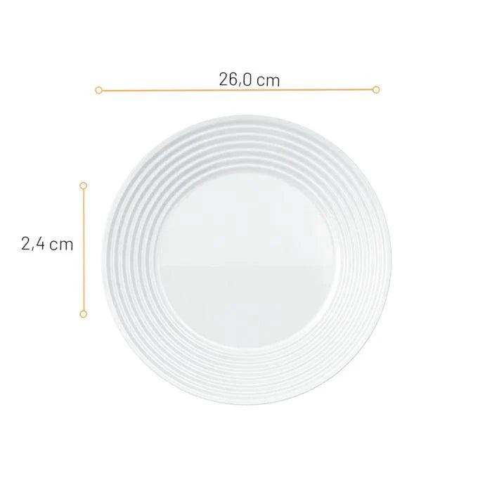 Marinex Opaline Saturno Dinner Plate 26cm - set of 6