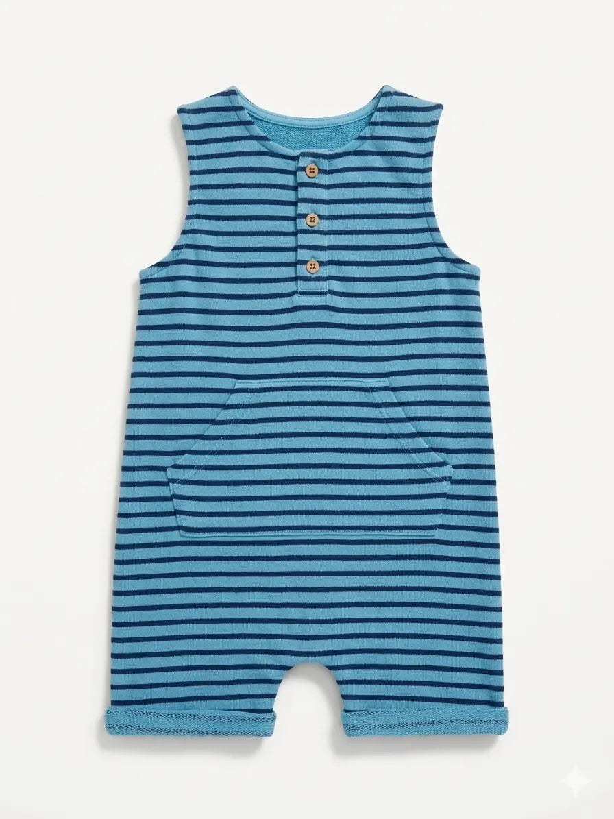 Zara Baby Boy's Blue Romper | Zara In Lebanon