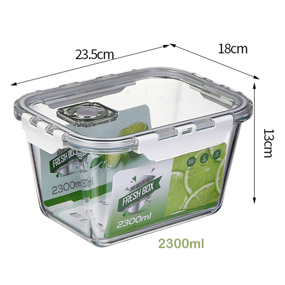 630ml Borosilicate Rectangle Glass Food Storage Container With Microwave, Freezer &amp; Dishwasher Safe NFH-77309