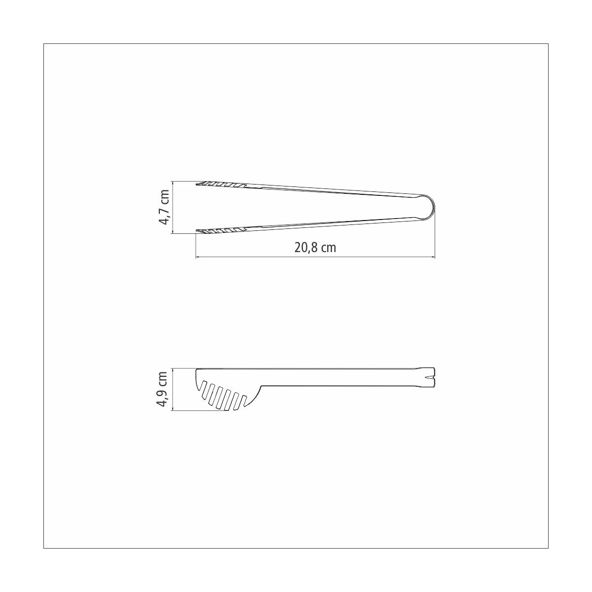 Tramontina Utility stainless steel pasta tongs