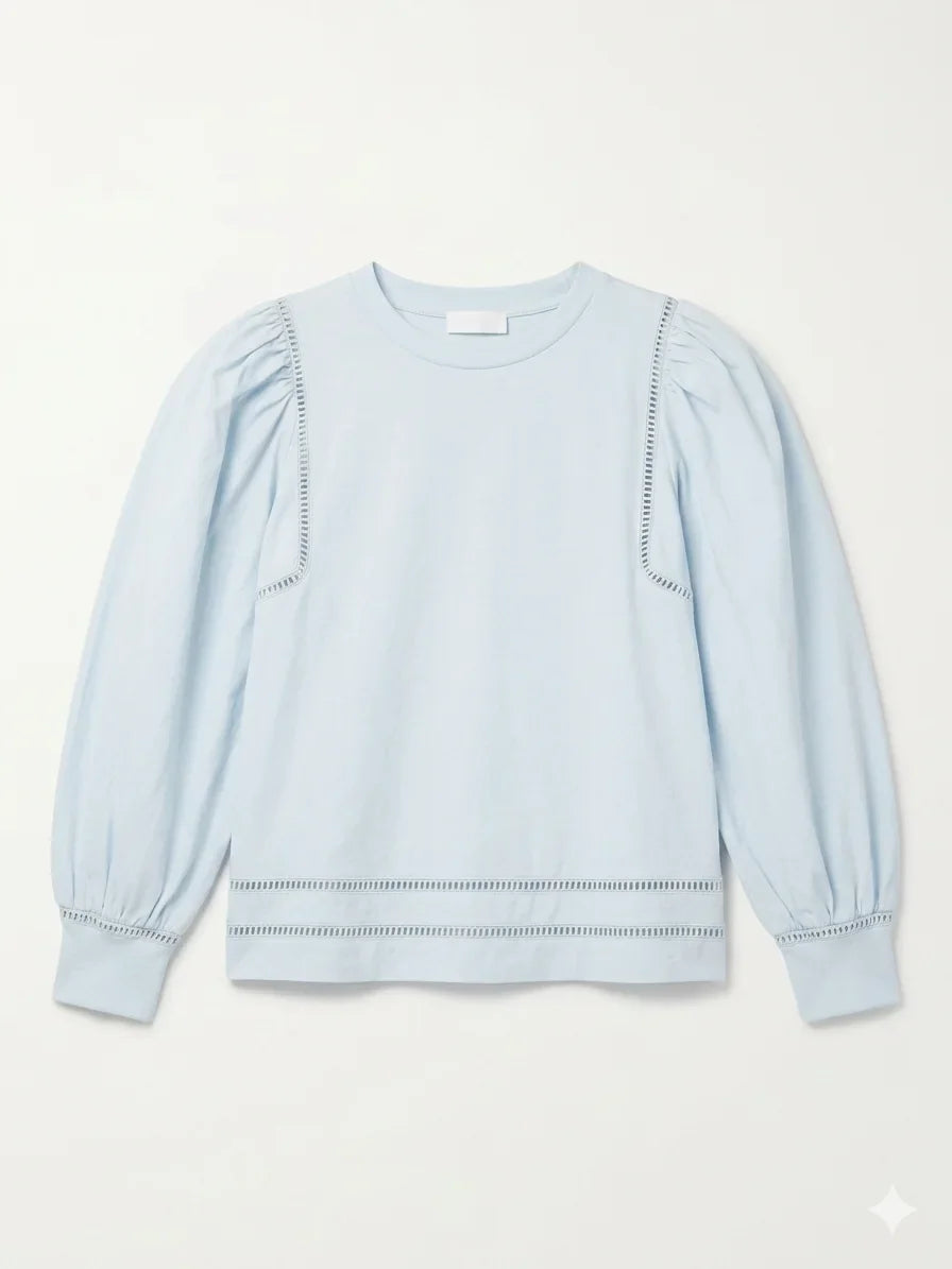 Zara Girl's Light Blue Plain Blouse | Zara In Lebanon