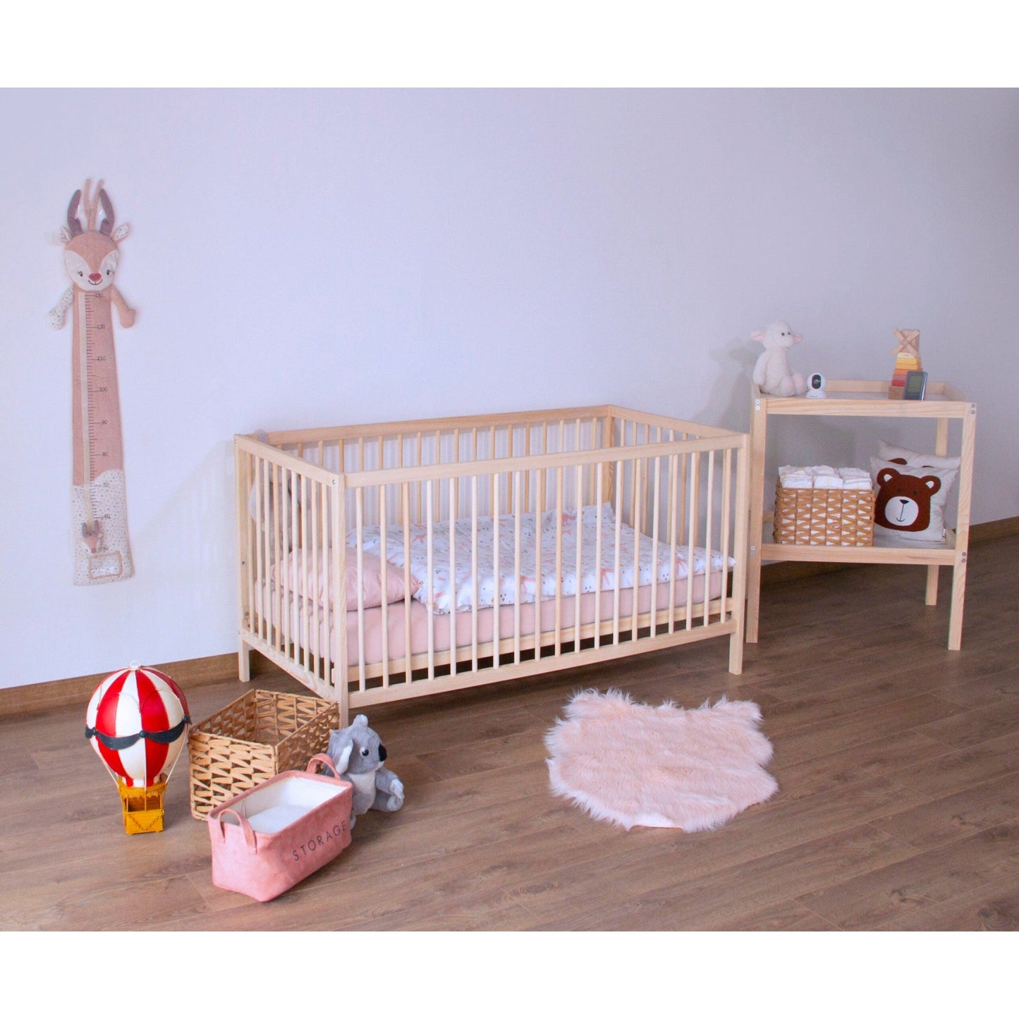 Kukka Natural Wood Montessori Bed 90x200cm Floor Bed