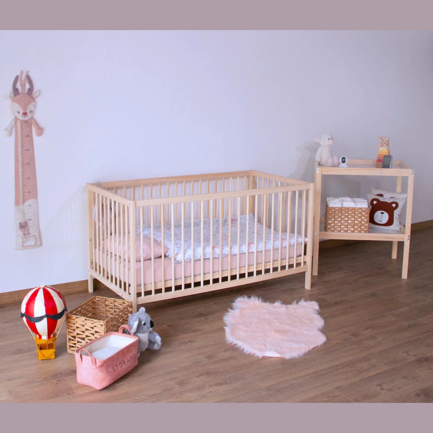Kukka - Natural Wood - Level 2 Crib - 70*140cm