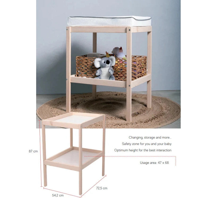 Kukka - Universal Wooden Table Versatile - Nursery Changing Mat