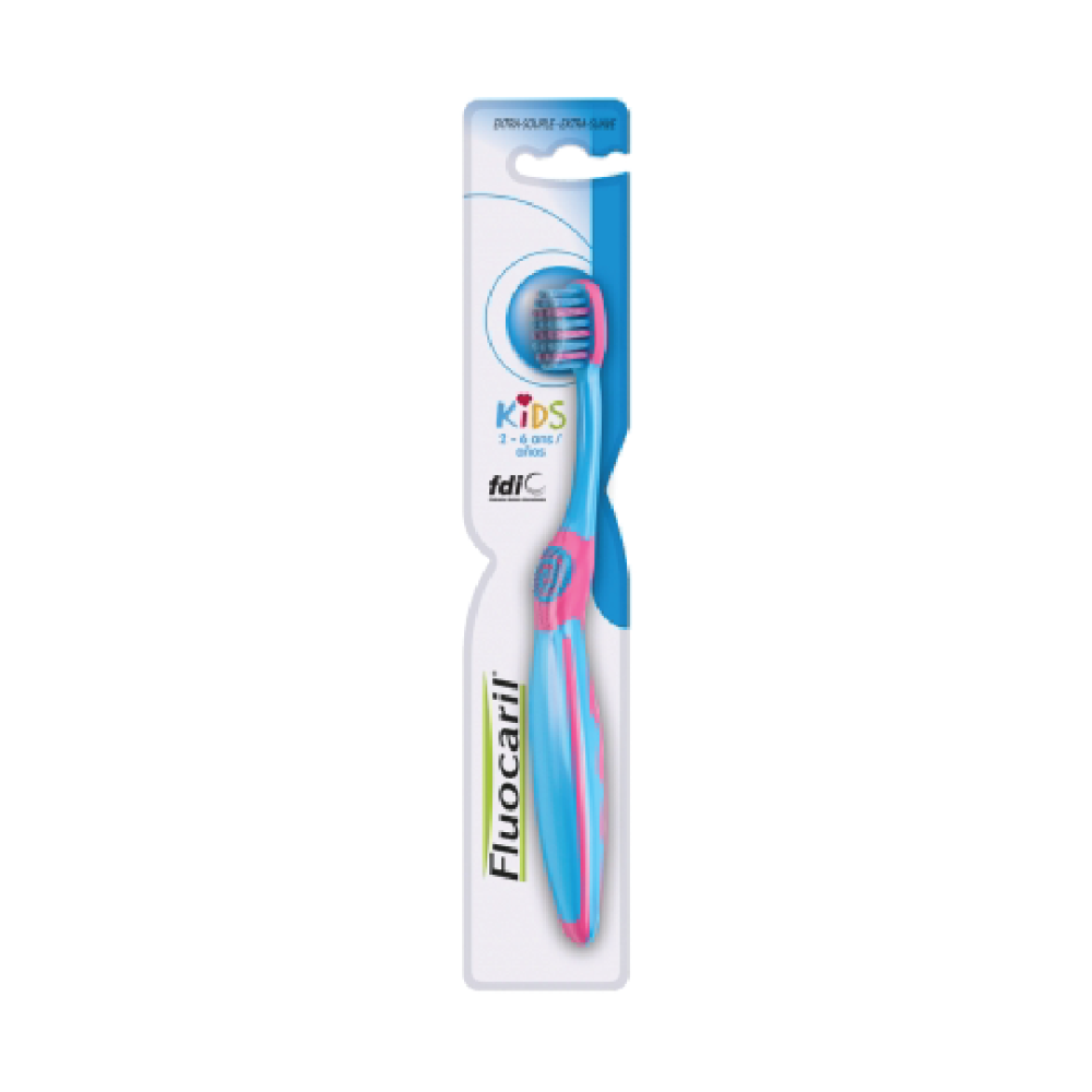 Fluocaril-kids Toothbrush 2-6 Years Extra-supple-pink & Purple - Medaid International