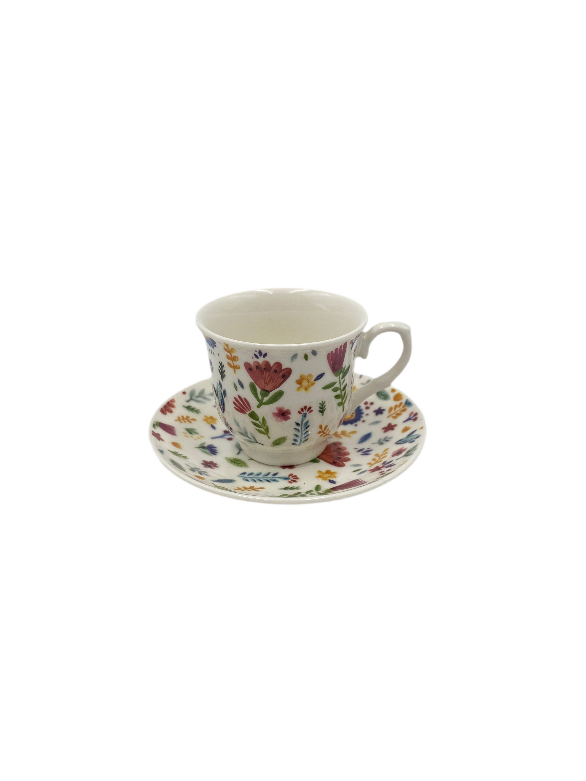 GeBe, 12 PCs Coffee Cups With Saucers Set