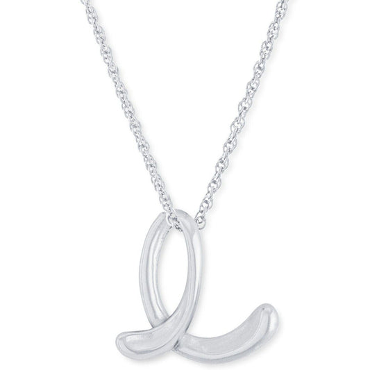 Giani Bernini Women's Silver Script Initial E  Necklace|Giani Bernini in Lebanon
