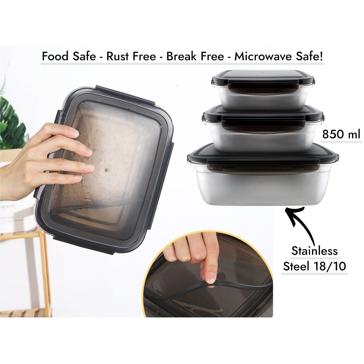 Dosthoff Stainless Steel Food Container 850 ml