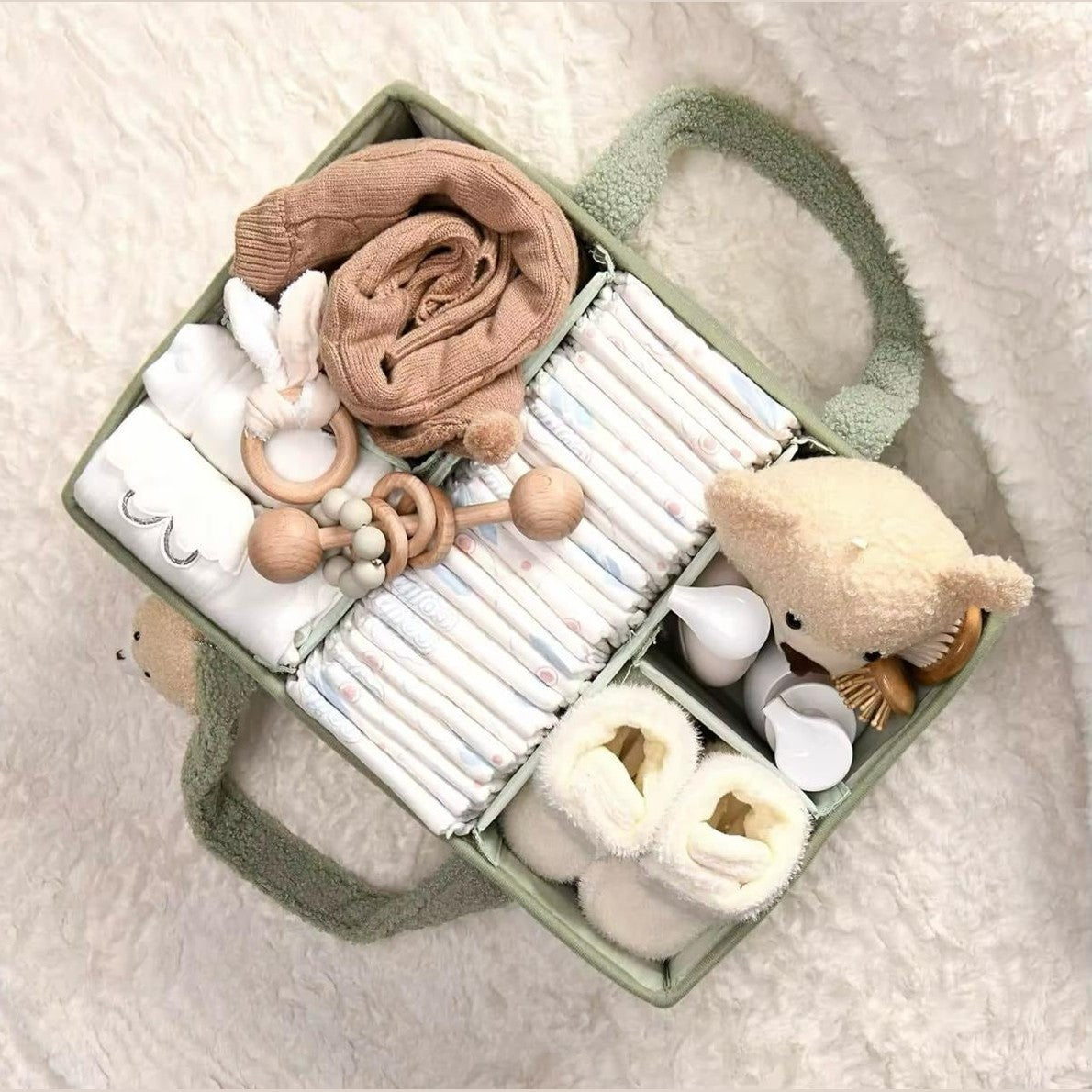 Green Yunking Diaper Caddy