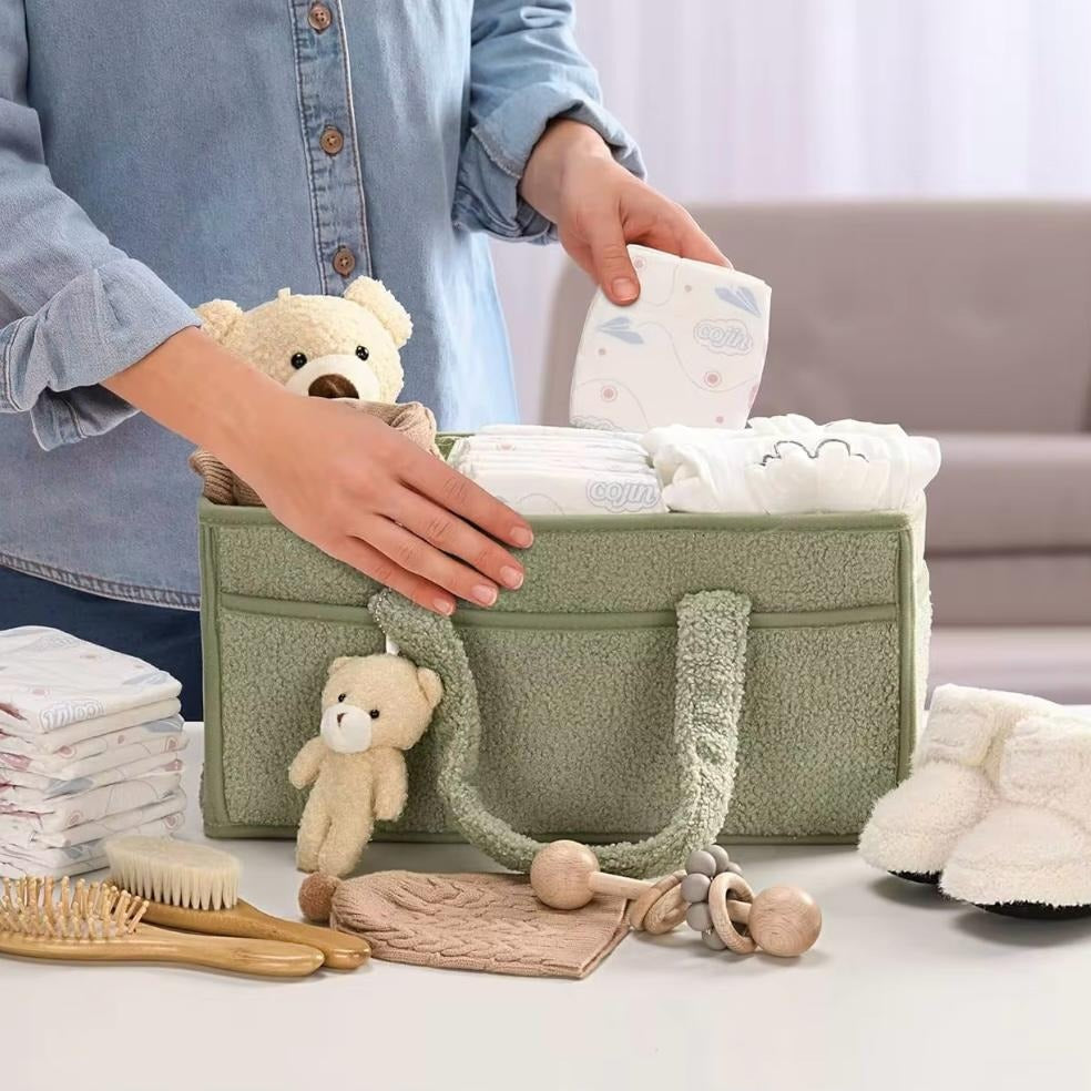 Green Yunking Diaper Caddy