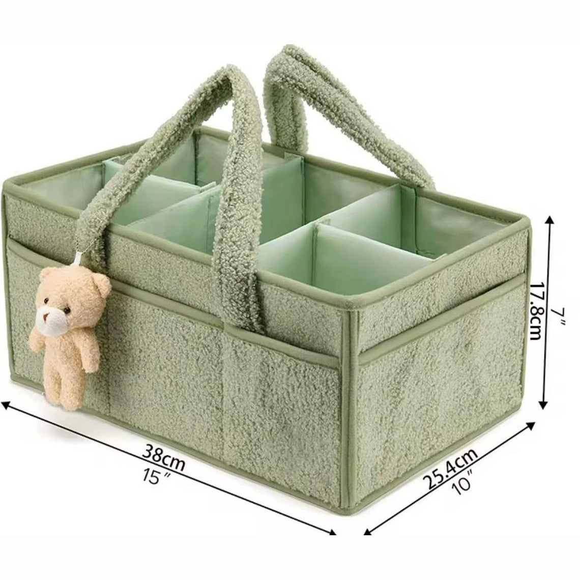 Green Yunking Diaper Caddy
