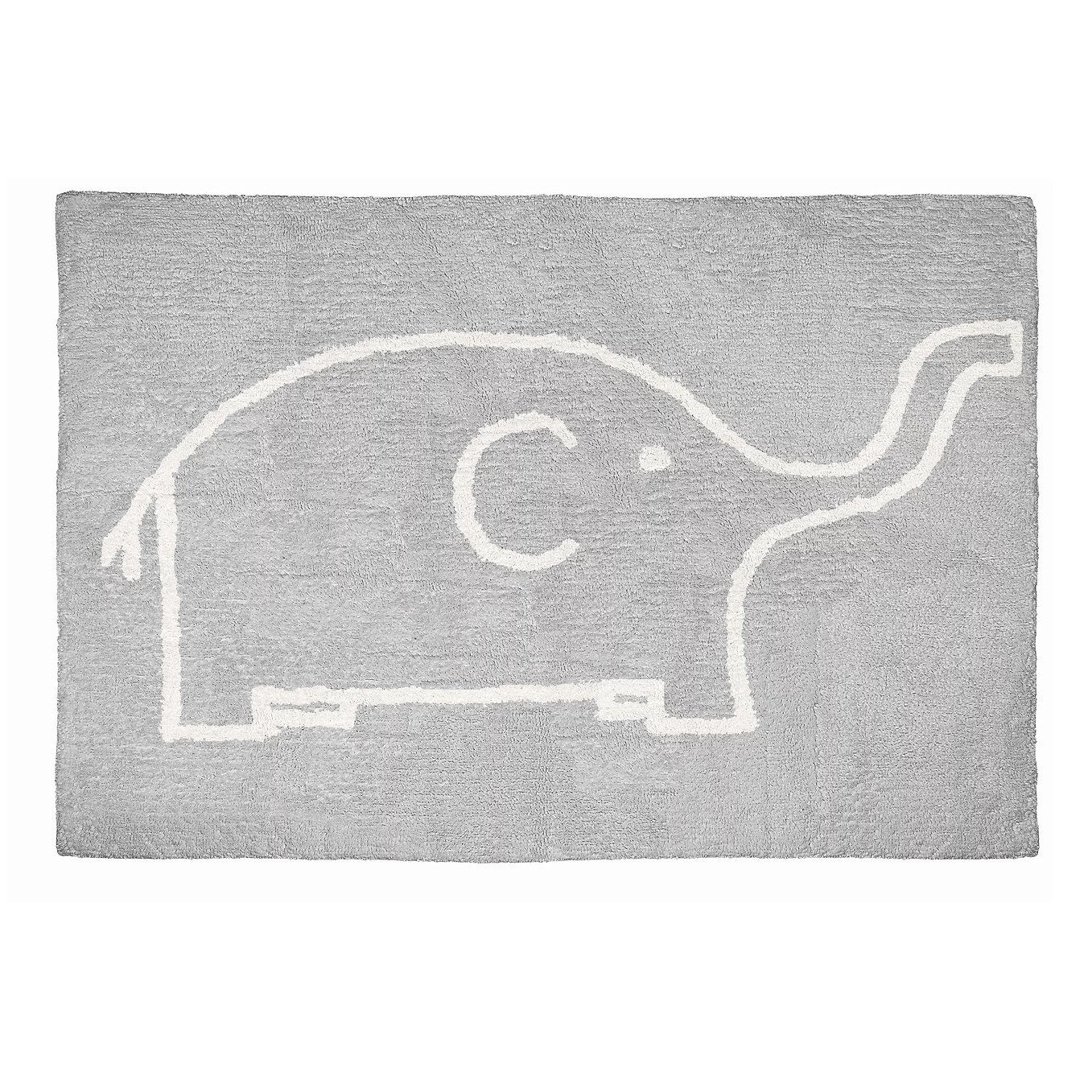 Aratextil Washable Cotton Rug Stars Gris 120x160cm