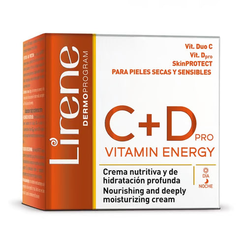 Lirene, C+D Pro Vitamin Energy Moisturizing Night Cream - Dry To Sensitive, 50Ml