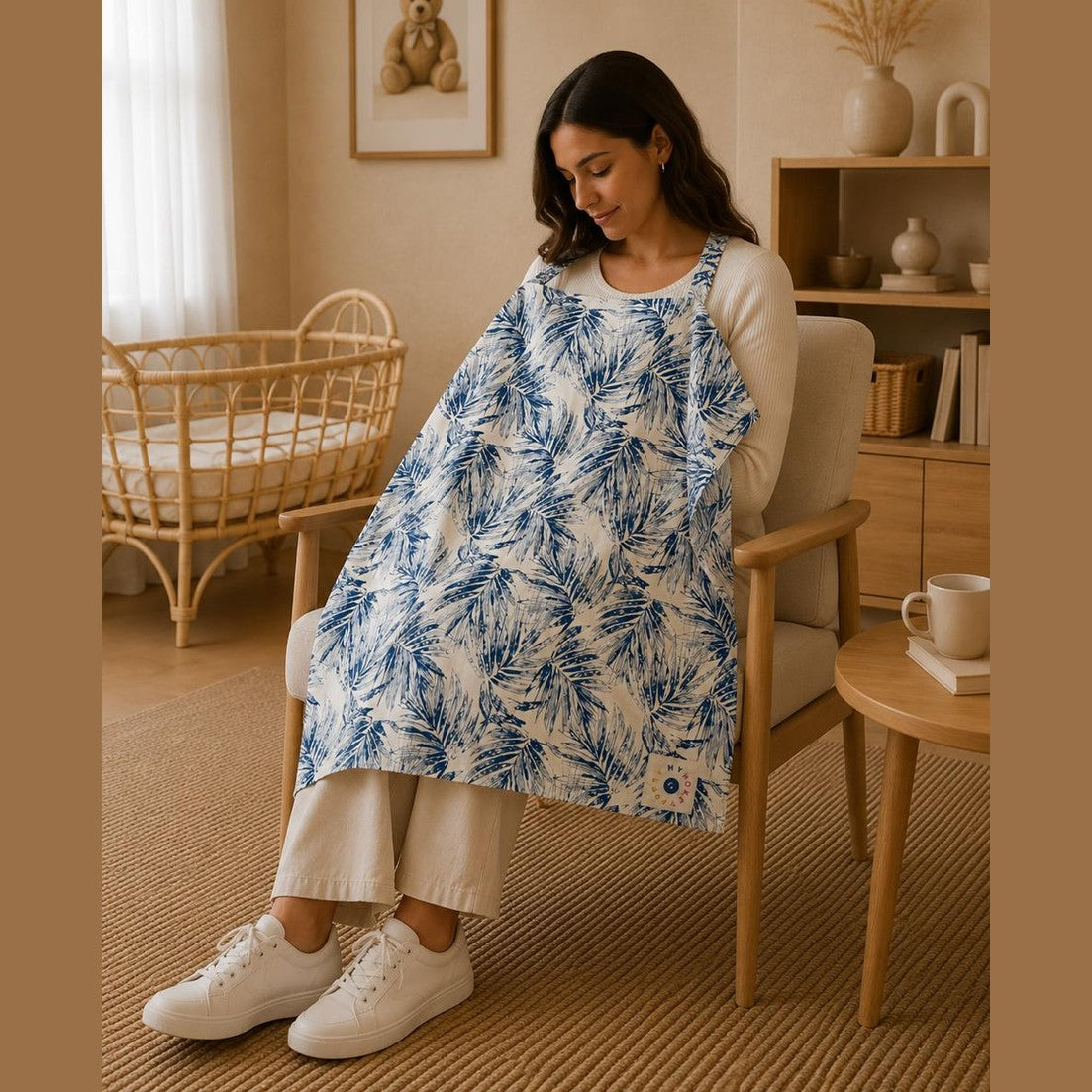 MyHokeyPokey - breast feeding cover - Tropical Blue