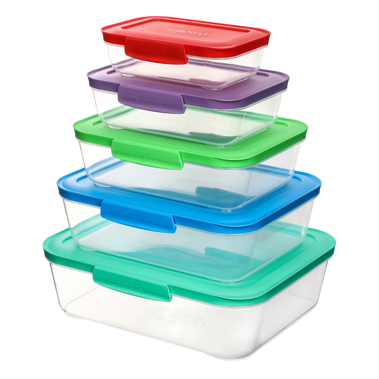 Sistema Nest It Food Storage Containers with Lids - 5pcs