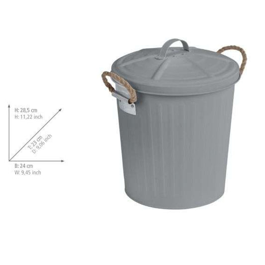 Cosmetic Bin -Gara- Gray matt 6 liters By Wenko.de