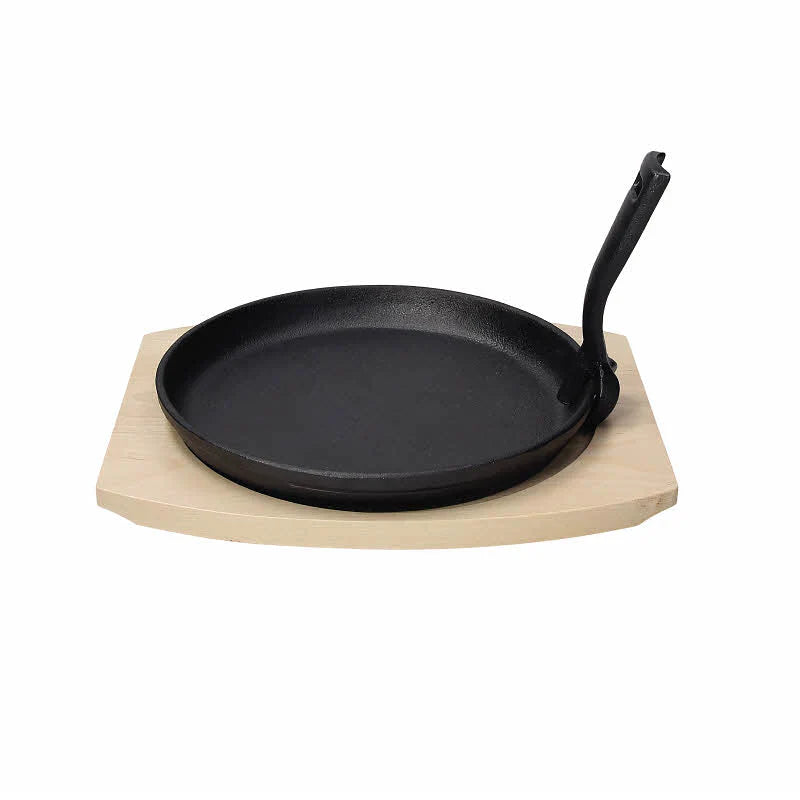 Tognana Fusion Taste Cast Iron Round Frying Pan with Beech Trivet 21cm