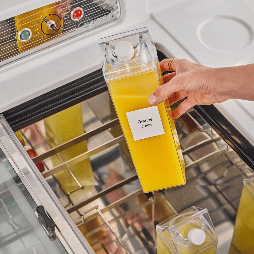 Clear Fridge Drink Container