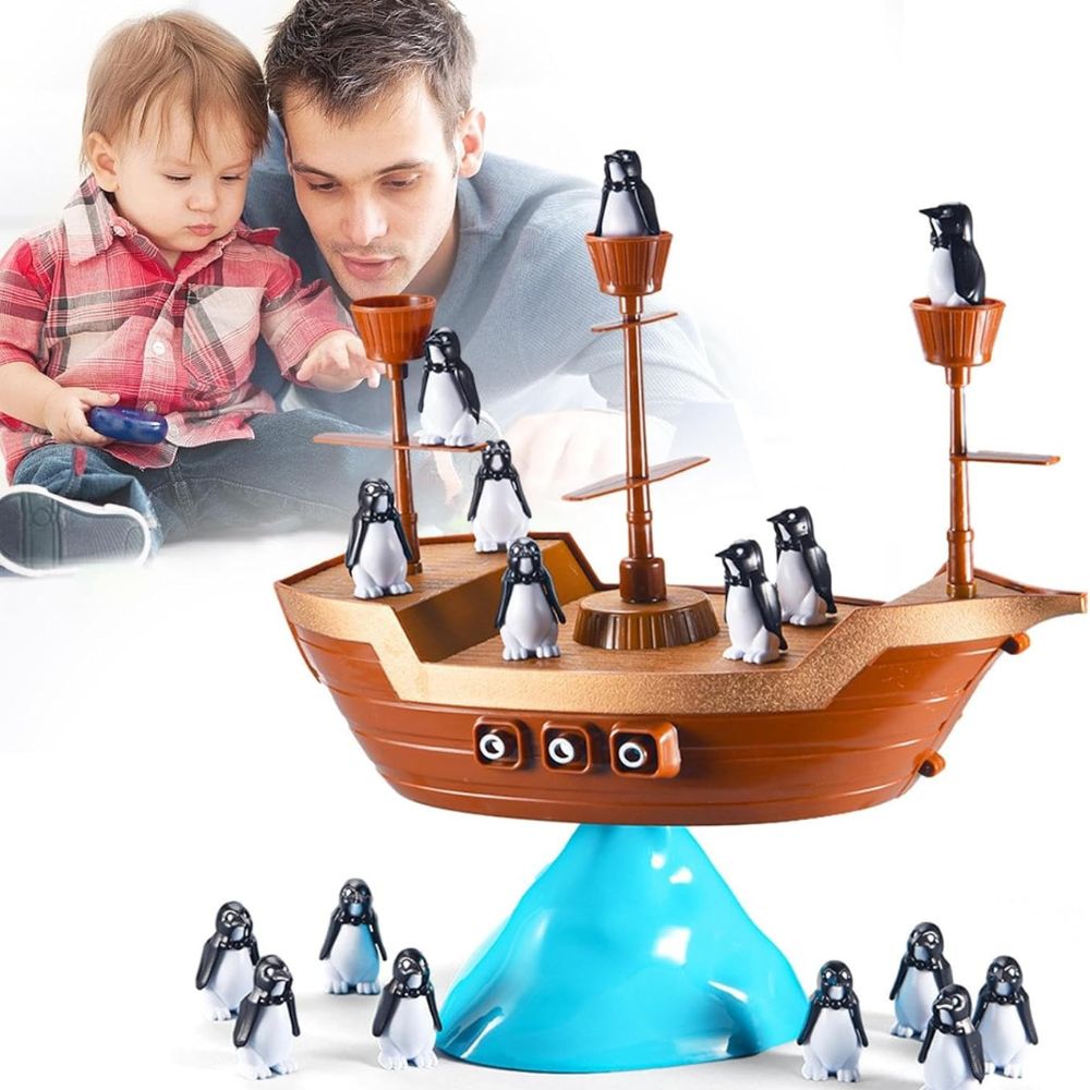 Balance Penguin Pirate Boat