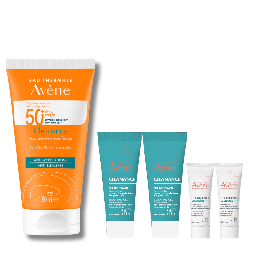 Avène Cleanance set sunscreen