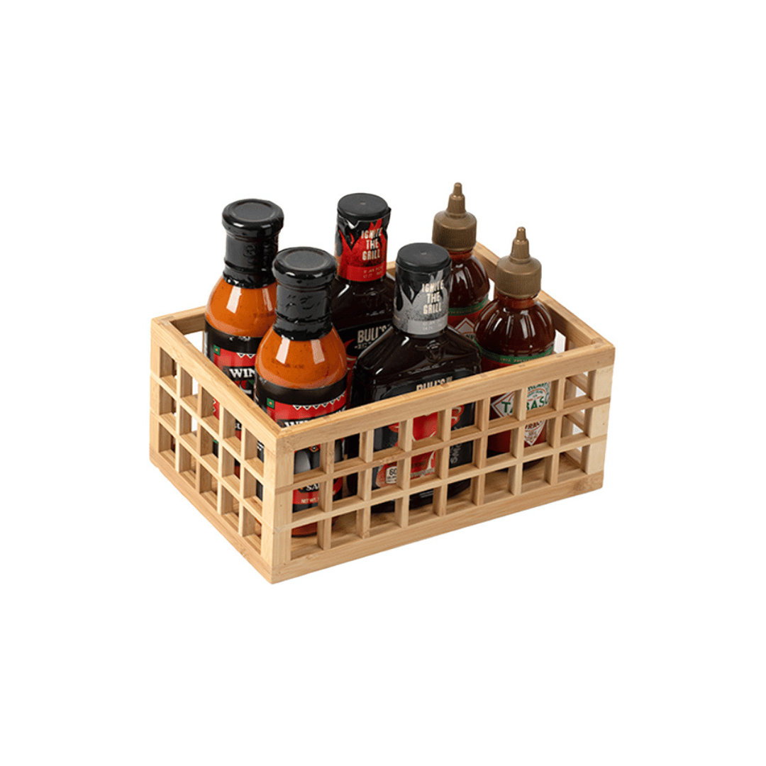 Bamboo Perforated Basket - Large