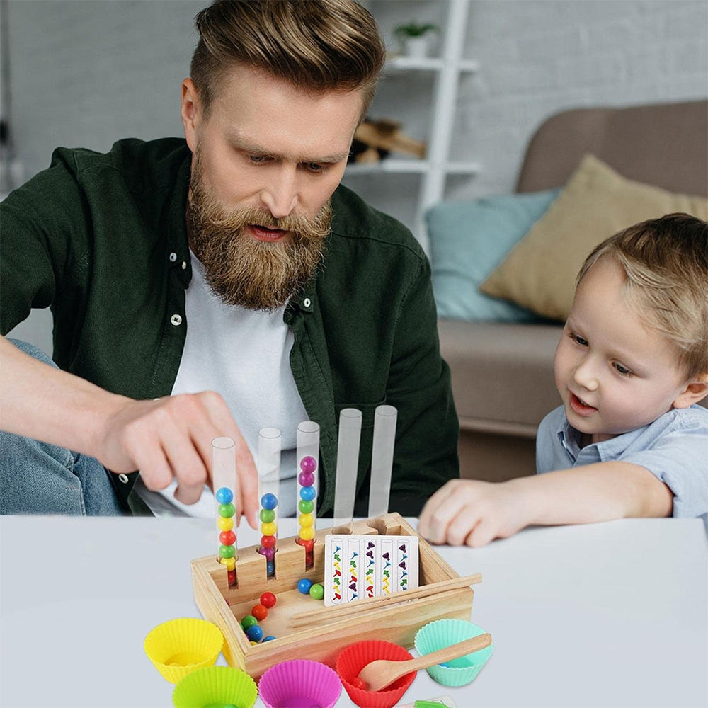 Color Sorting Matching Rainbow Beads Game