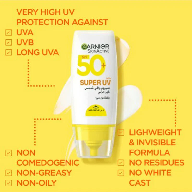 Garnier Super UV Invisible Serum Sunscreen 30ml