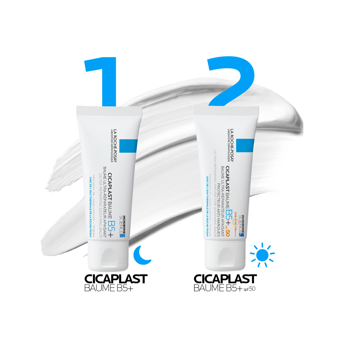 La Roche-Posay Cicaplast Baume B5+ SPF 50 Soothing Repairing Balm for Dry, Irritated, & Sun-Exposed Skin 40ml