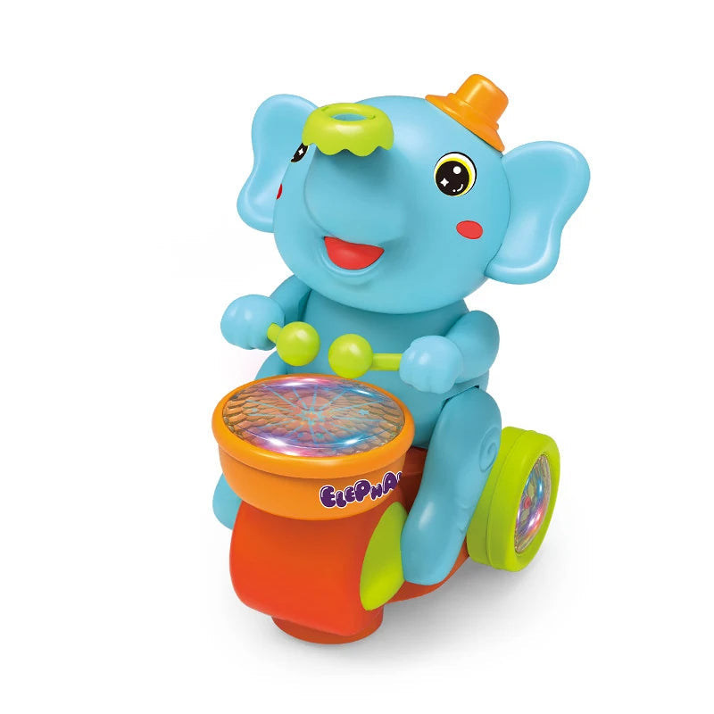 Musical Elephant Toy with Floating Ball and Lights
