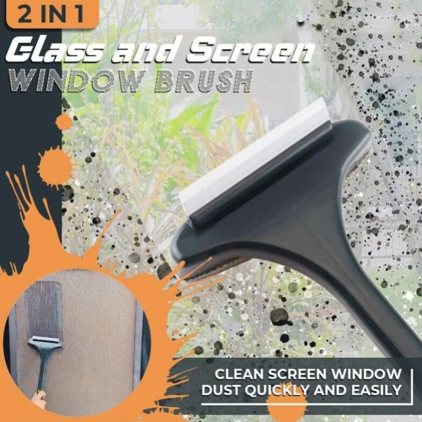 2-in-1 Mesh & Window Cleaner منظف الشبابيك والنوافذ 2 في 1