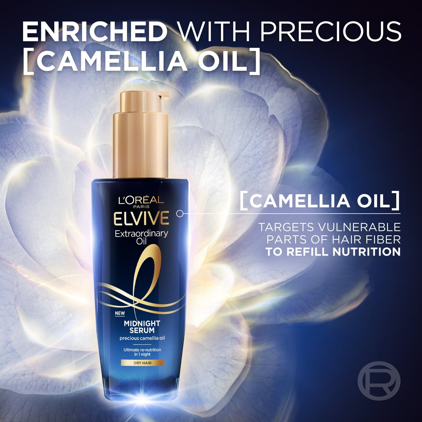 L'Oreal Paris Elvive Extraordinary Oil Midnight Serum 100ml - For Dry Hair