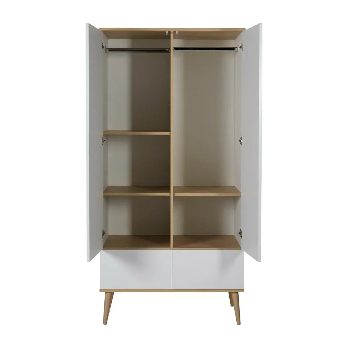 Quax - Flow Wardrobe - Spacious Storage - White & Oak