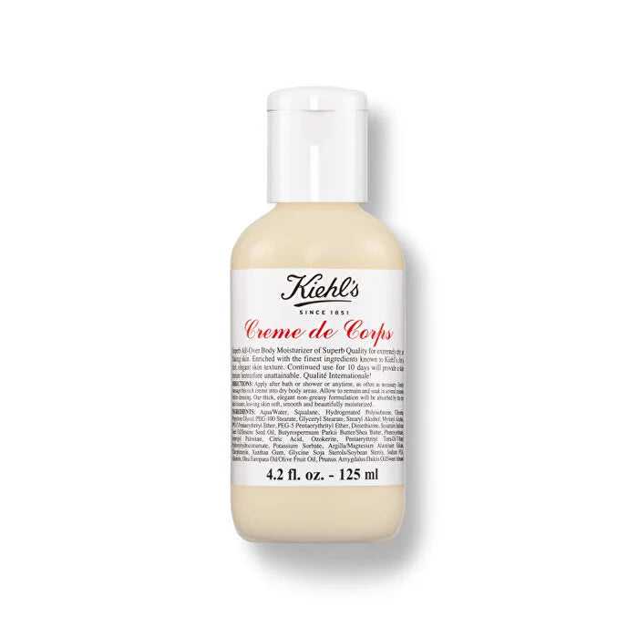 Kiehl's - Crème de Corps Refillable Hydrating Body Lotion with Squalane | 125 mL - Medaid International
