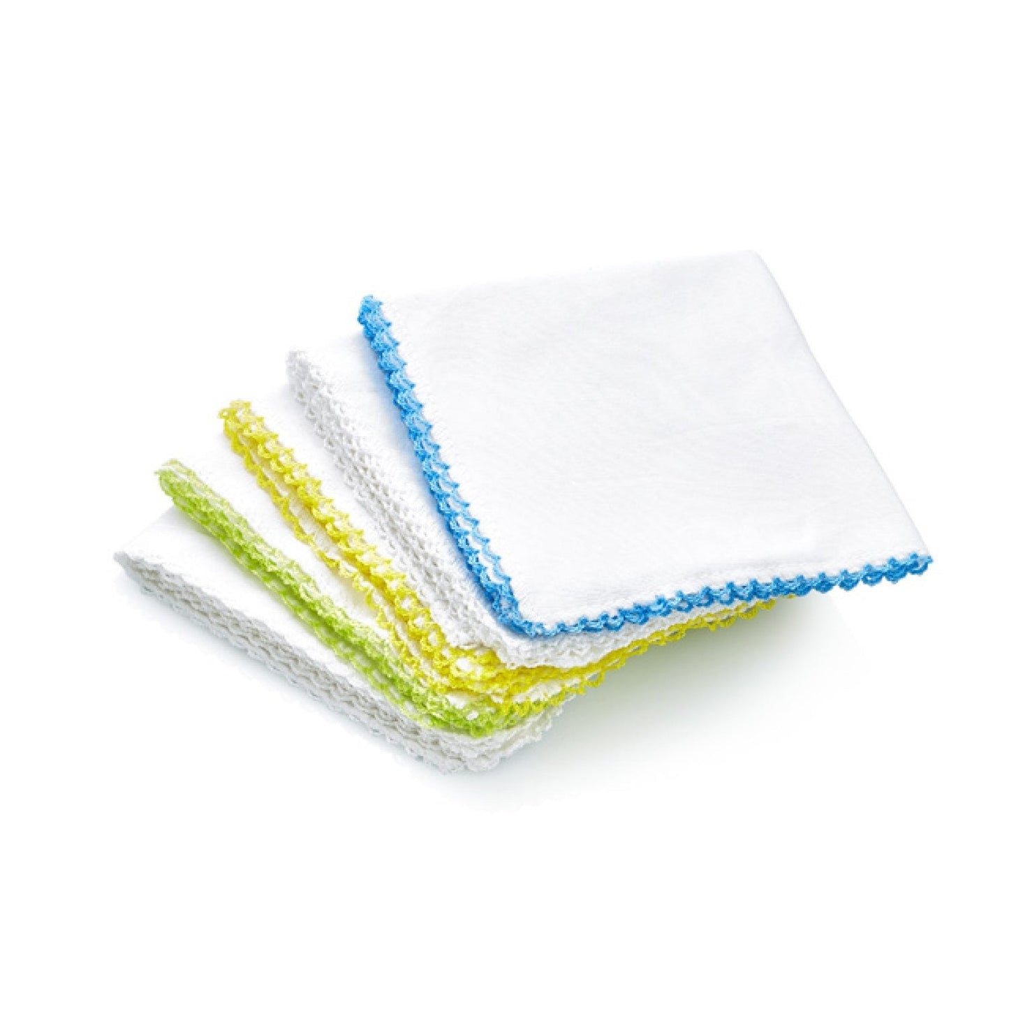 Babyjem Baby Hanky 10 Pcs White Cotton Burp Cloths