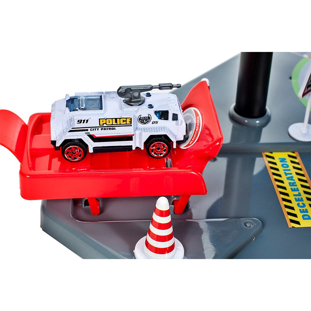 (Net) Simulation Parking Model Car Alloy Police Car Set