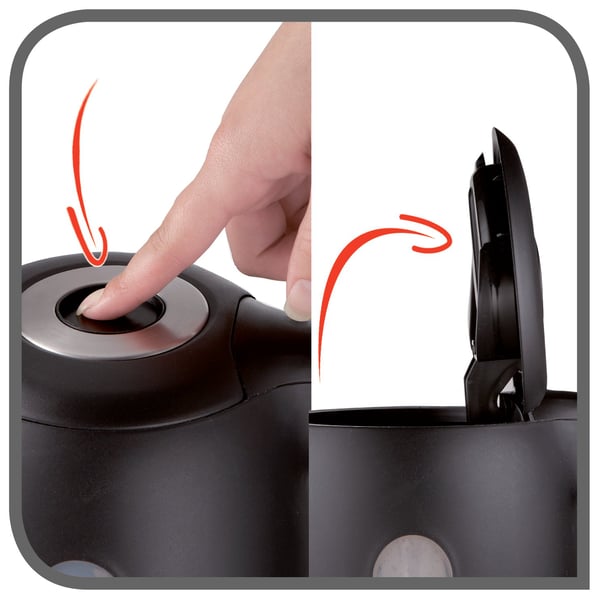 Tefal Equinox matte black kettle 1.7L