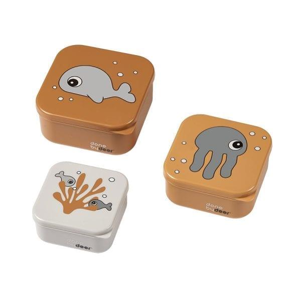 Done By Deer Snack Box Set – Mustard, 3 Sizes