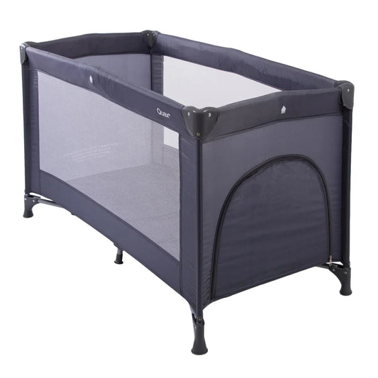 Quax - Travel Cot 120x60cm With Zipper Playpen - Dark Grey